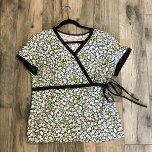 Koi Scrub Top